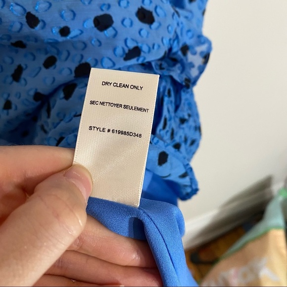 Rebecca Taylor Nova Dot Clip Silk Wrap Dress 0 - Picture 10 of 11